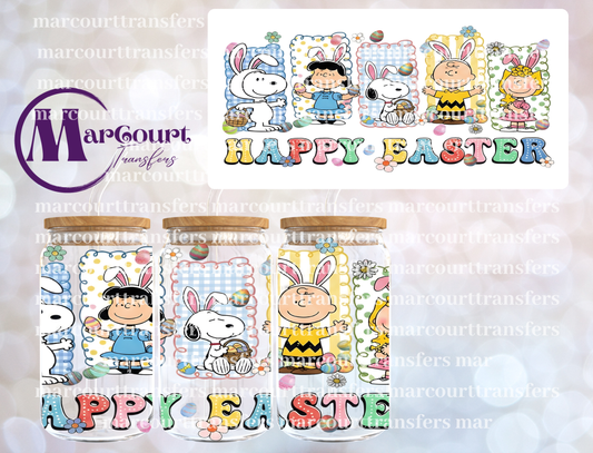 SNOOPY GANG EASTER-16 0Z-UV DTF CUP WRAP