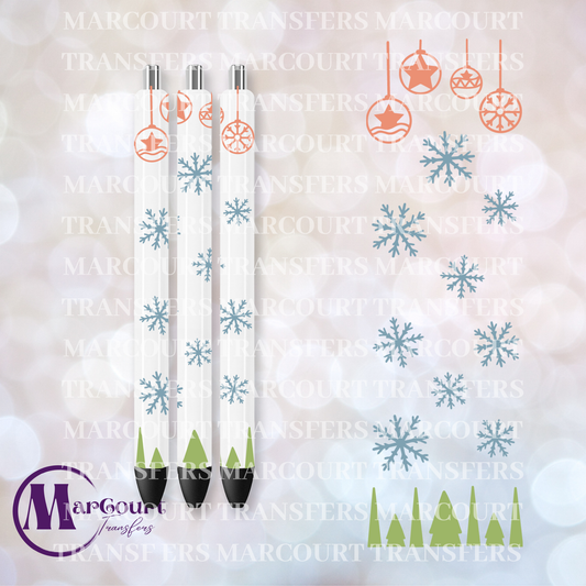 SNOWFLAKE SCENE PEN-UV PEN WRAP
