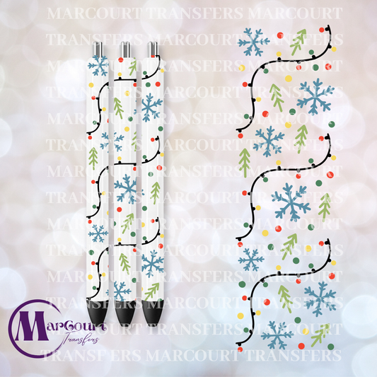 SNOWFLAKES AND TREES PEN-UV PEN WRAP