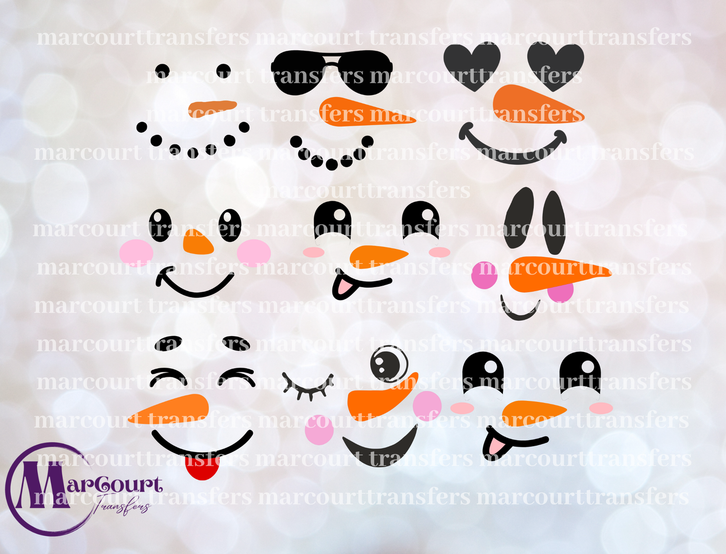 SNOWMAN FACES ELEMENTS-ELEMENTS