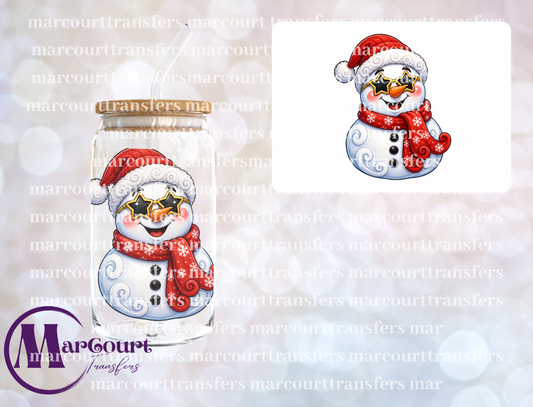 SNOWMAN STAR-UV DTF CUP WRAP