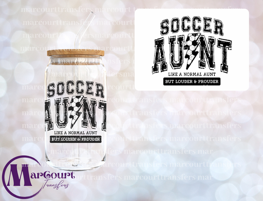 SOCCER AUNT-DECAL-UV DTF CUP WRAP