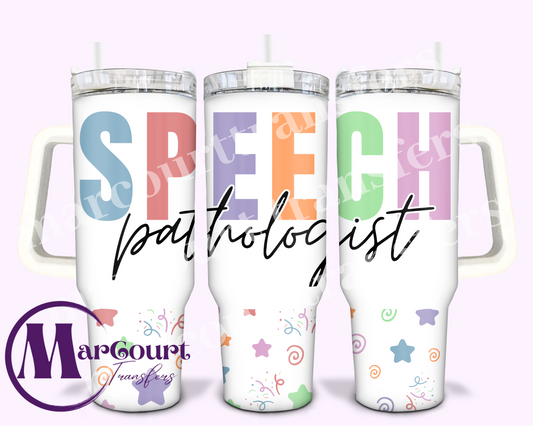 SPEECH PATHOLOGIST-40 0Z-UV DTF CUP WRAP