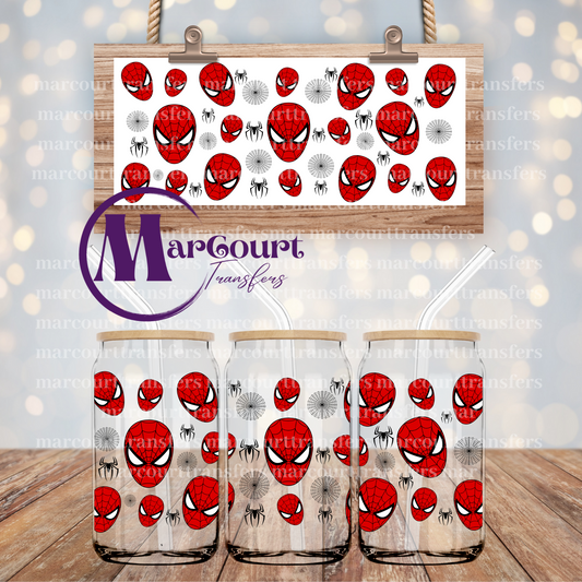 SPIDEY HEAD-16 0Z-UV DTF CUP WRAP