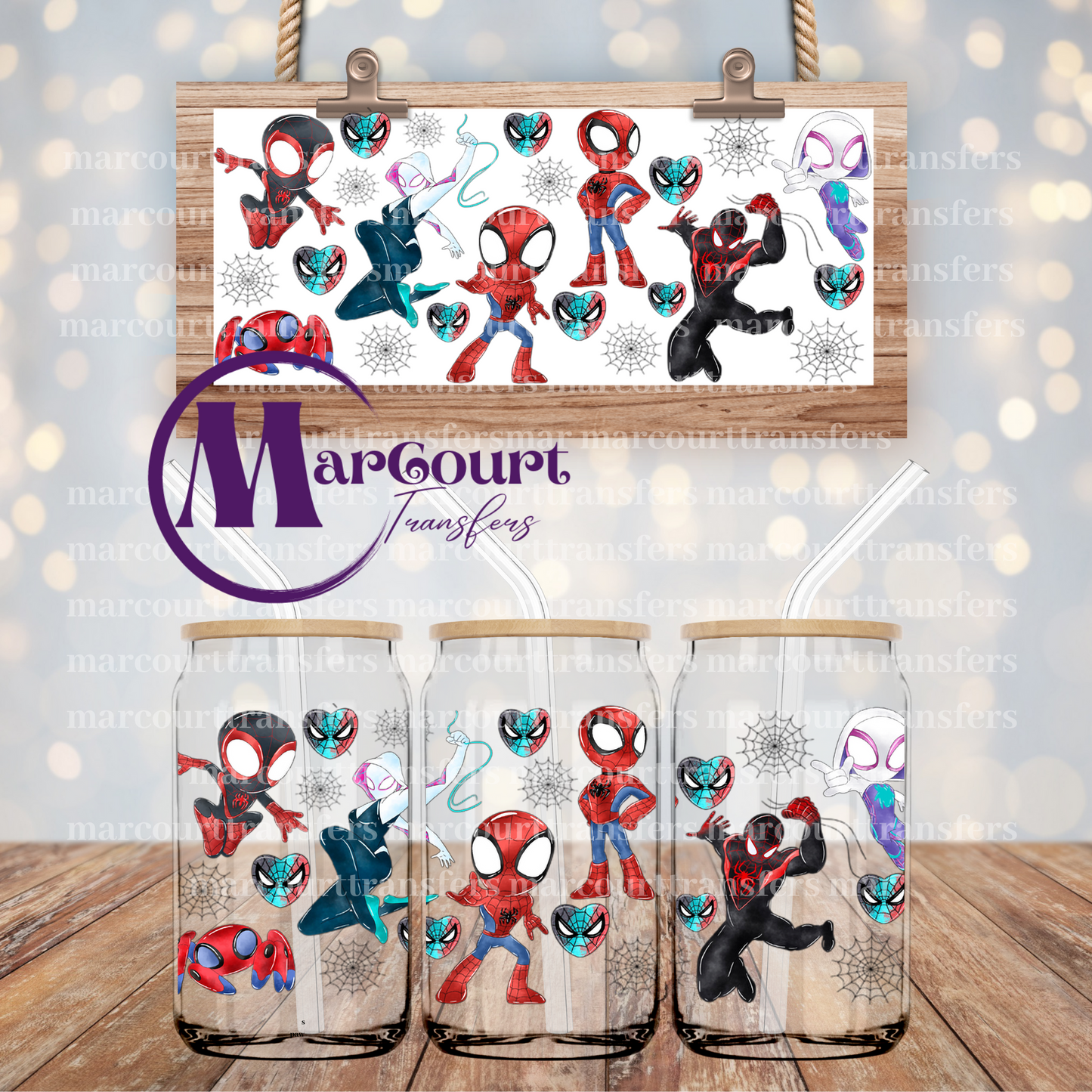 SPIDEY AND FRIENDS-16 0Z-UV DTF CUP WRAP