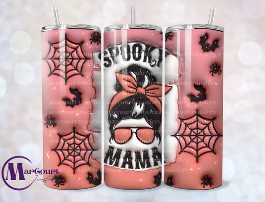 SPOOKY MAMA-SKINNY TUMBLER TRANSFER