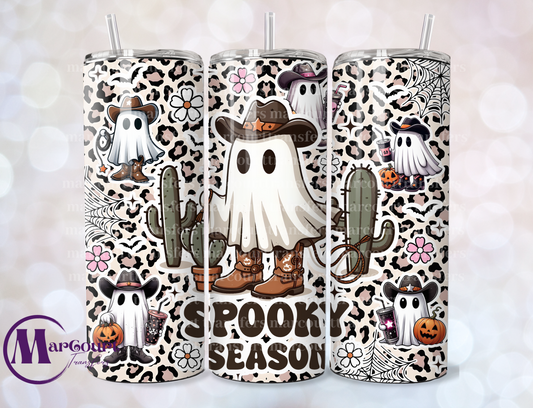 SPOOKY SEASON COWBOY GHOST-SKINNY TUMBLER TRANSFER