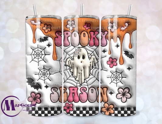 SPOOKY SEASON GHOST INFLATED-SKINNY TUMBLER TRANSFER