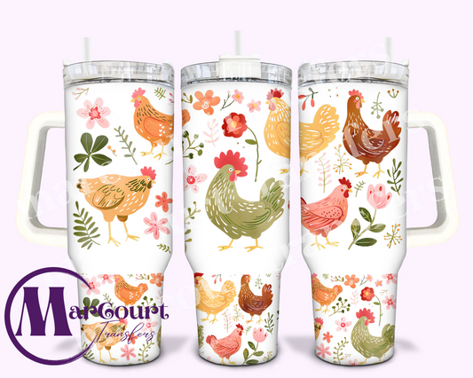 SPRING CHICKENS (40)-40 0Z-UV DTF CUP WRAP