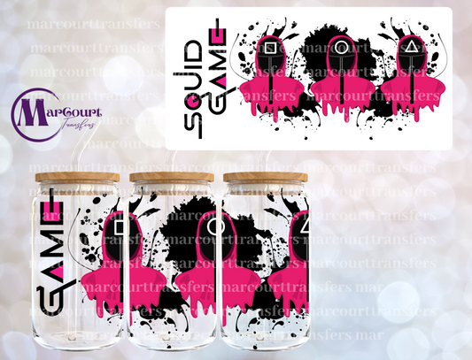 SQUID GAME-16 0Z-UV DTF CUP WRAP