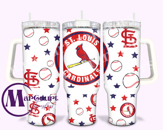 ST. LOUIS CARDINALS-40 0Z-UV DTF CUP WRAP