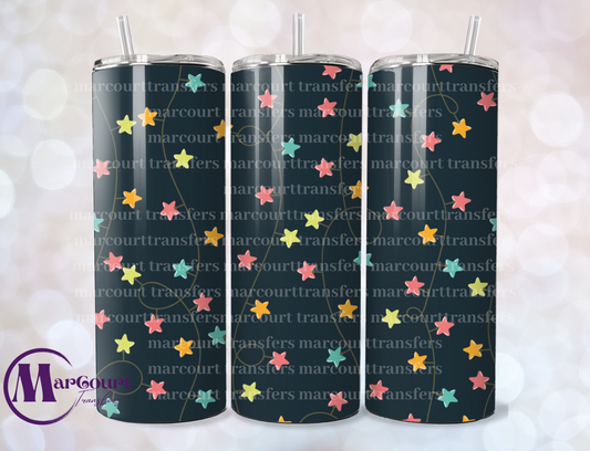 STAR PATTERN-SKINNY TUMBLER TRANSFER