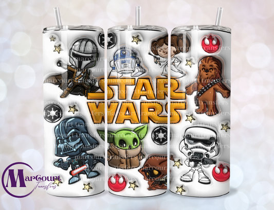 STAR WARS INFLATED-SKINNY TUMBLER TRANSFER