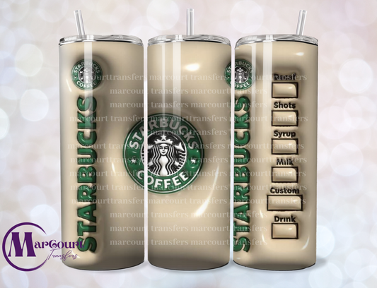 STARBUCKS INFLATED-SKINNY TUMBLER TRANSFER