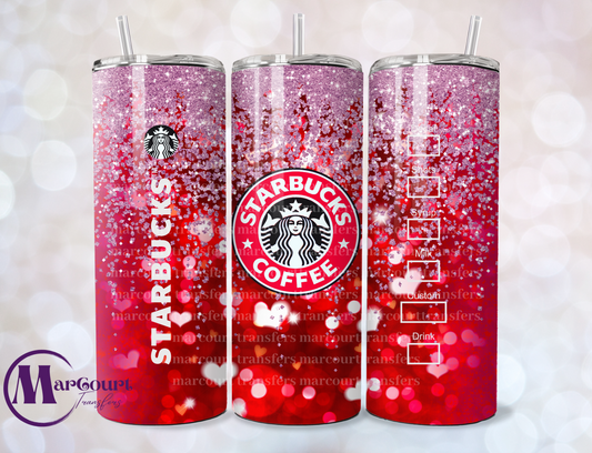 STARBUCKS VALENTINE-SKINNY TUMBLER TRANSFER