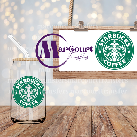 STARBUCKS LOGO-DECAL-UV DTF CUP WRAP