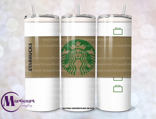 STARBUCKS CUP WITH SLEEVE-SKINNY TUMBLER TRANSFER