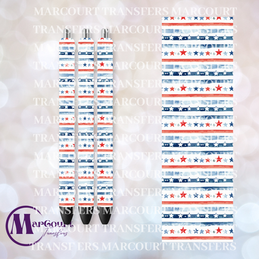 STARS AND STRIPES PEN 1-UV PEN WRAP