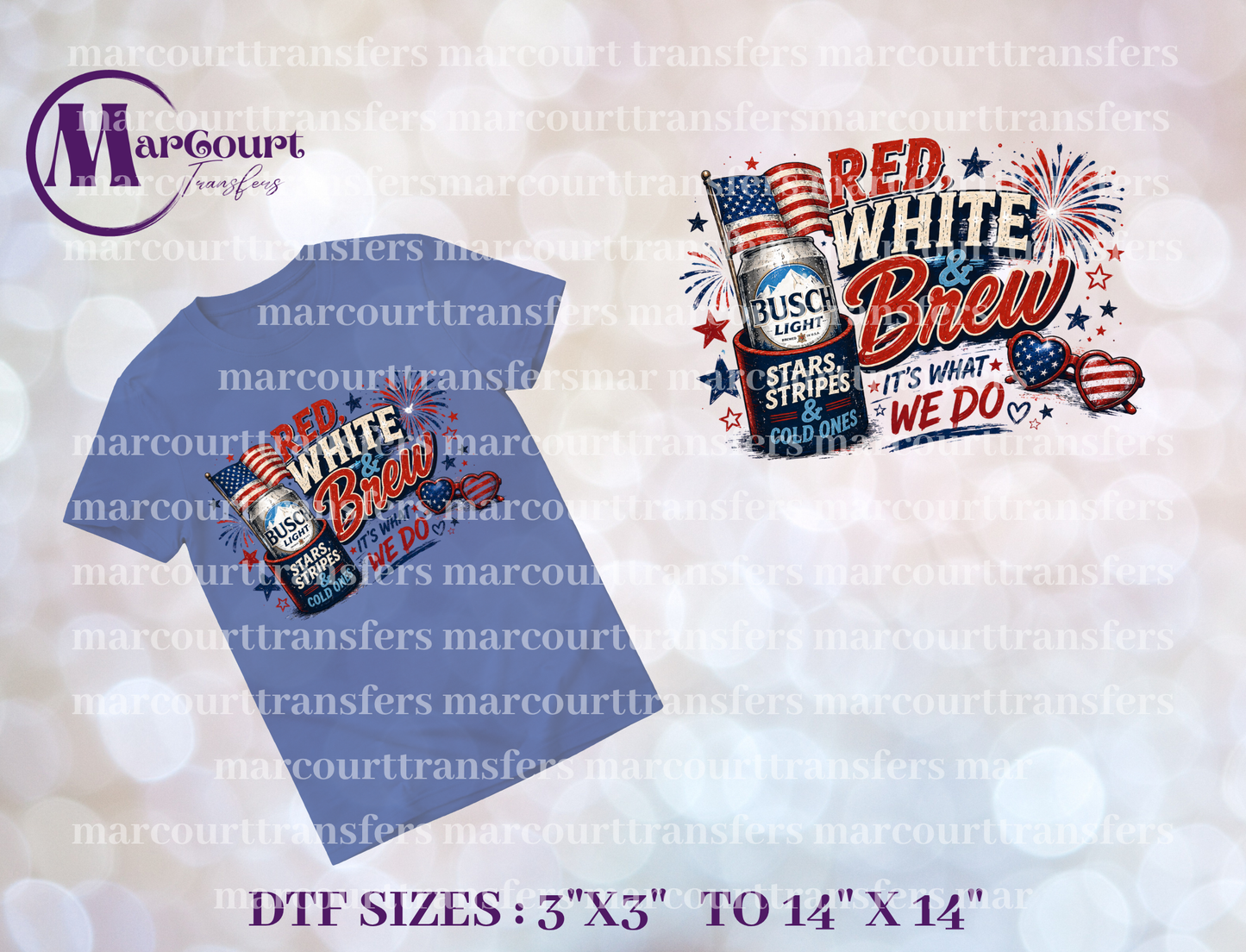 DTF-STARS STRIPES AND COLD ONES
