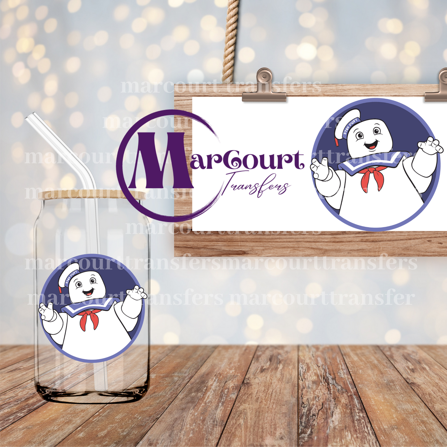 STAY PUFT-DECAL-UV DTF CUP WRAP