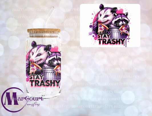 STAY TRASHY PIZZA-DECAL-UV DTF CUP WRAP