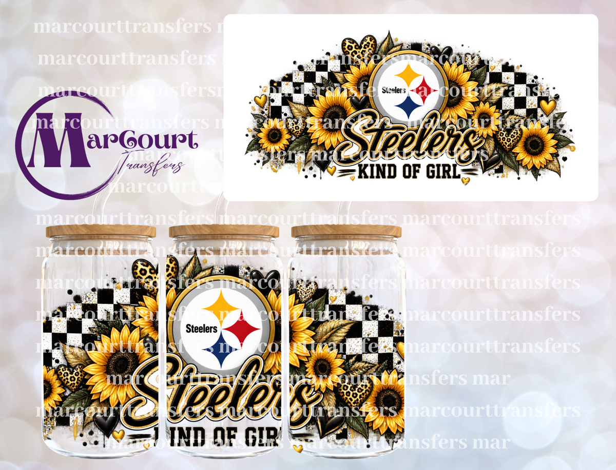 STEELERS KIND OF GIRL-16 0Z-UV DTF CUP WRAP