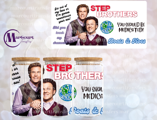 STEP BROTHERS-16 0Z-UV DTF CUP WRAP