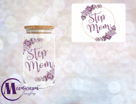 STEP MOM-DECAL-UV DTF CUP WRAP