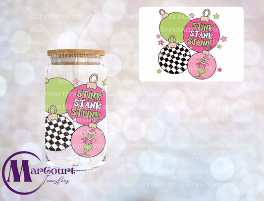 STINK STANK STUNK ORNAMENTS-UV DTF CUP WRAP