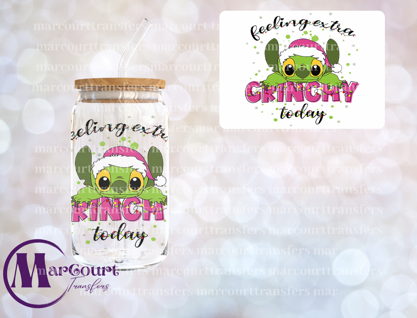 FEELING EXTRA GRINCHY TODAY STITCH-DECAL-UV DTF CUP WRAP