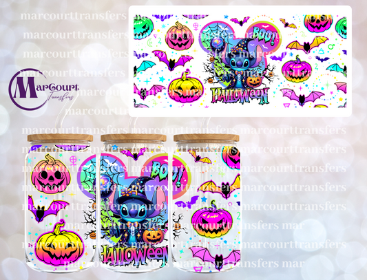 STITCH HALLOWEEN BOO-16 0Z-UV DTF CUP WRAP