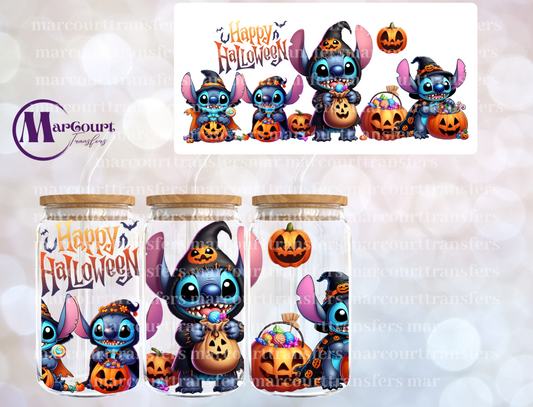 STITCH HAPPY HALLOWEEN-16 0Z-UV DTF CUP WRAP