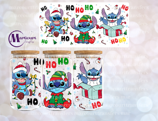 STITCH HO HO HO -16 0Z-UV DTF CUP WRAP