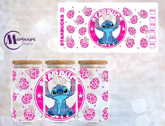 STITCH PINK EASTER-16 0Z-UV DTF CUP WRAP