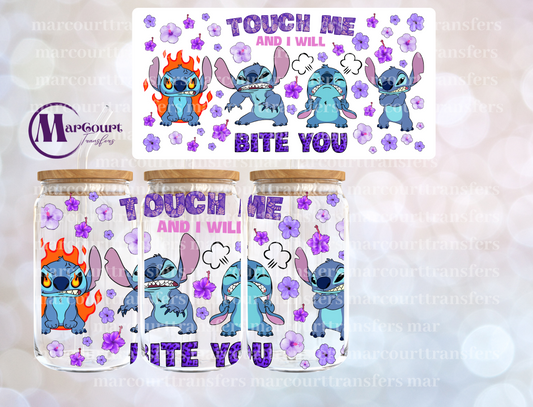 STITCH TOUCH ME AND I WILL BITE YOU-16 0Z-UV DTF CUP WRAP