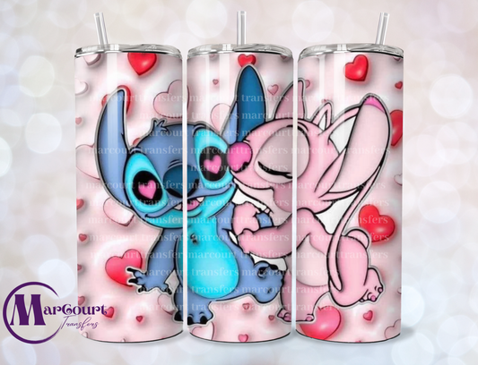 STITCH AND ANGEL-SKINNY TUMBLER TRANSFER