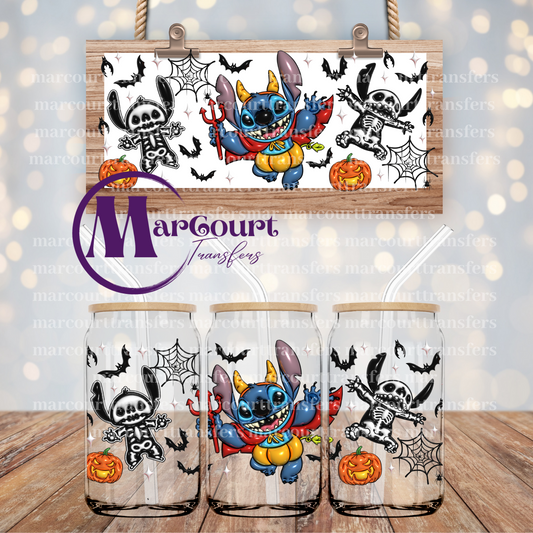 STITCH IN DEVIL COSTUME-16 0Z-UV DTF CUP WRAP