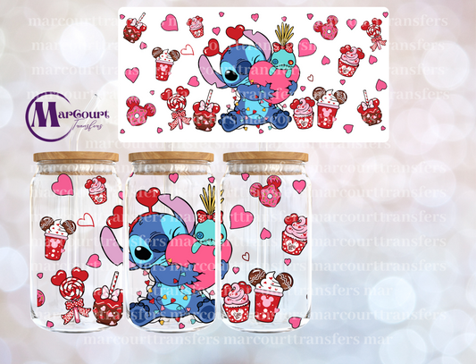 STITCH VALENTINE SNACKS-16 0Z-UV DTF CUP WRAP