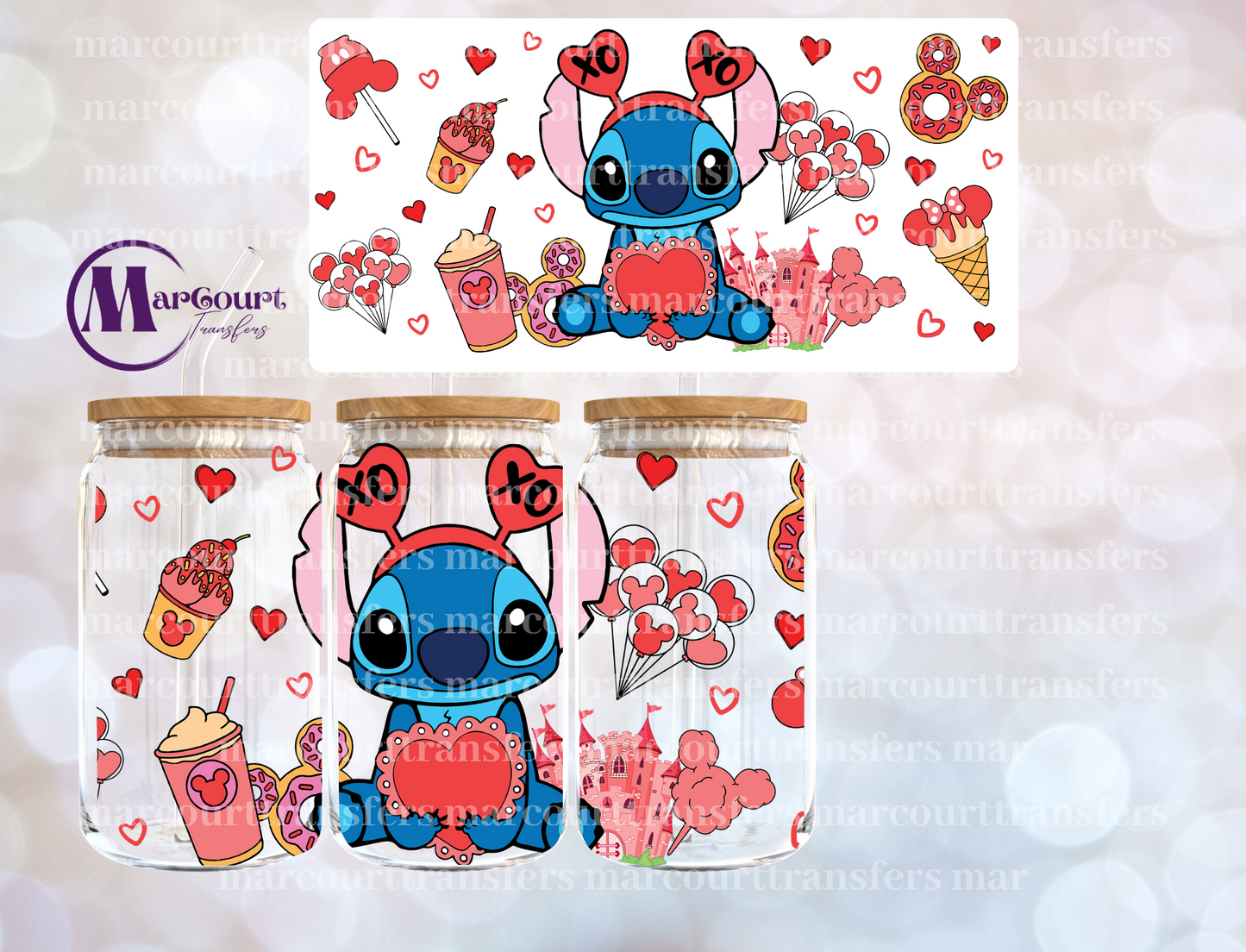 STITCH XO XO -16 0Z-UV DTF CUP WRAP