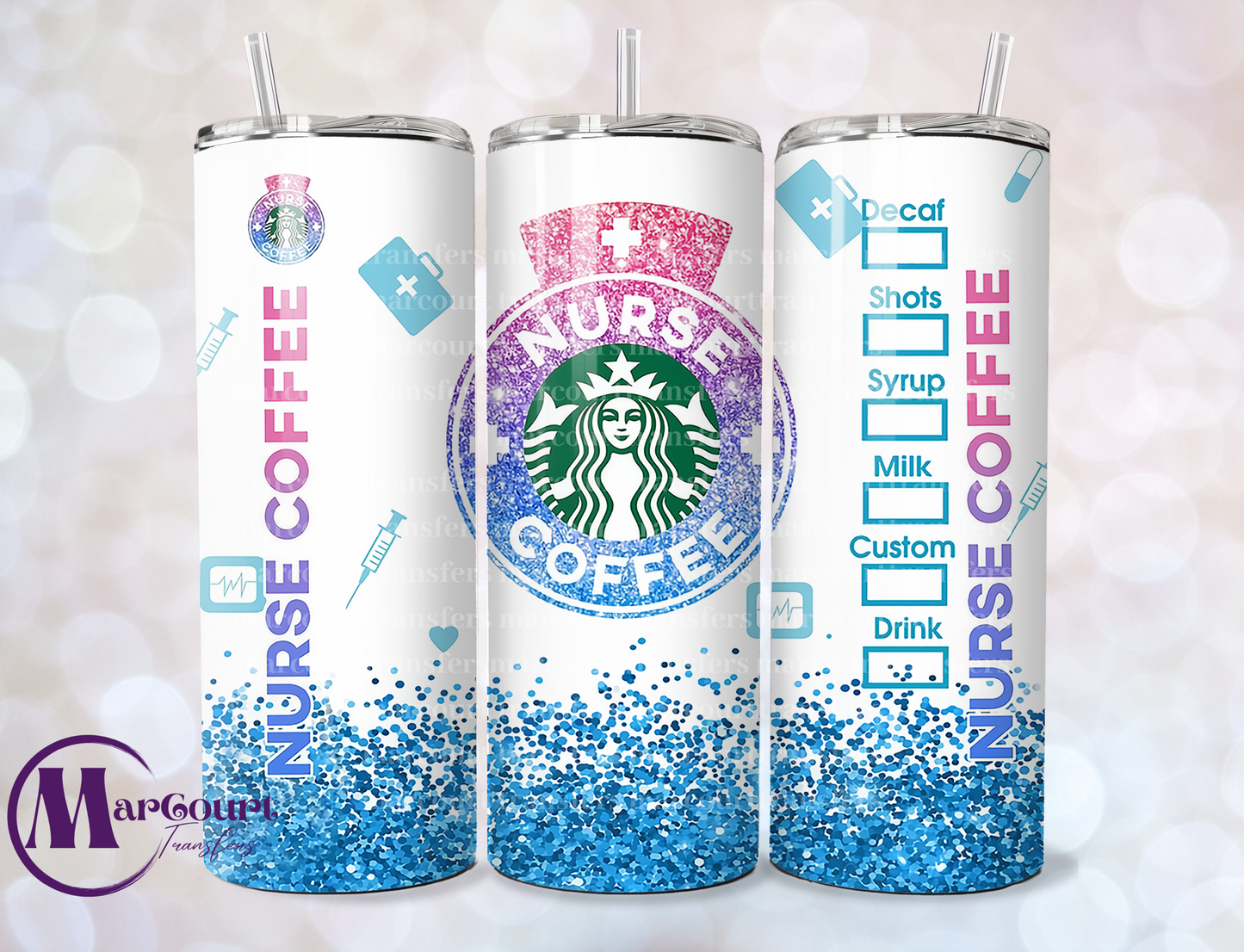 STARBUCKS NURSE COFFEE-SKINNY TUMBLER TRANSFER