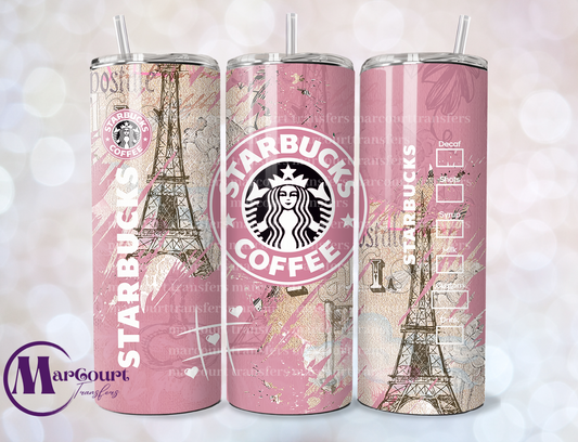 STARBUCKS PARIS-SKINNY TUMBLER TRANSFER