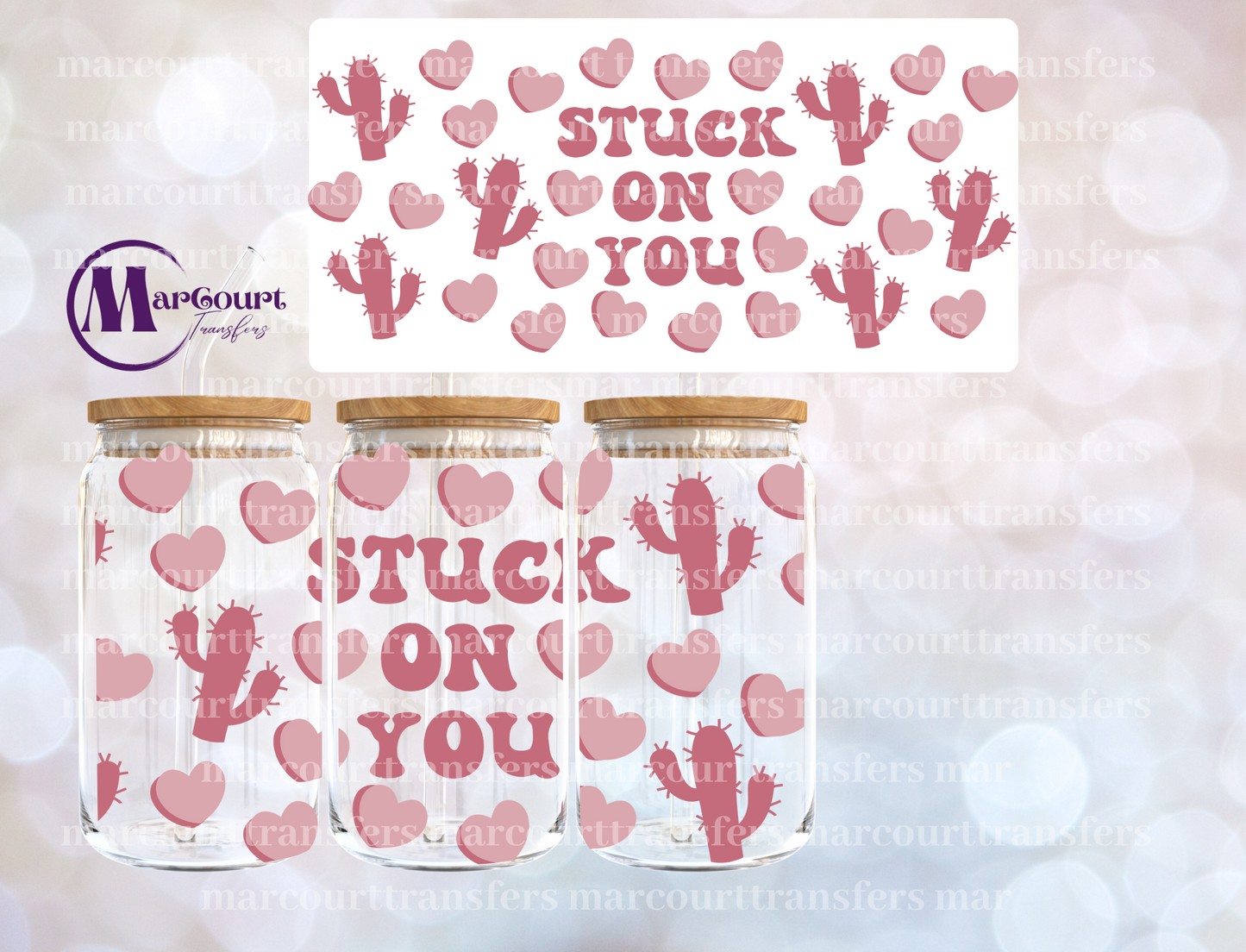 STUCK ON YOU -16 0Z-UV DTF CUP WRAP