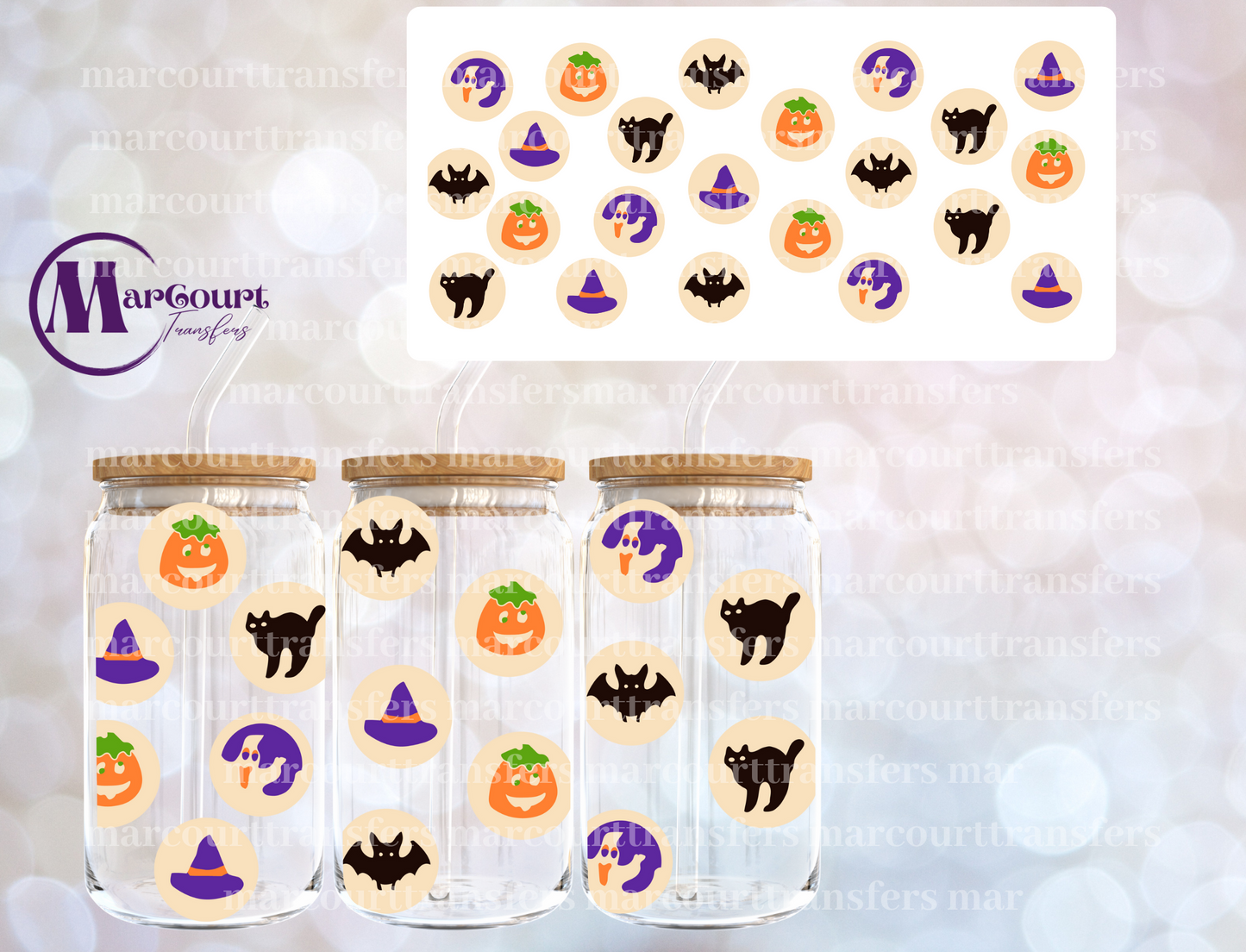 HALLOWEEN SUGAR COOKIES *NEW DESIGN*-16 0Z-UV DTF CUP WRAP