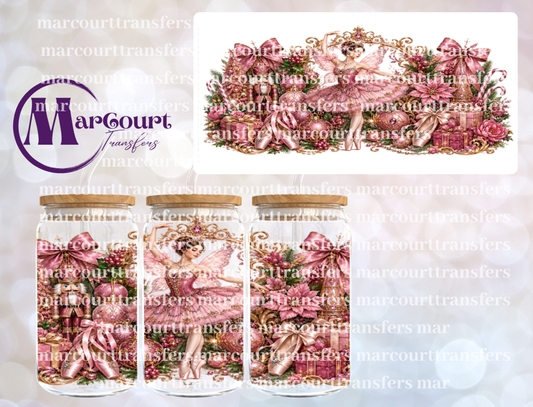 SUGAR PLUM FAIRY PINK-16 0Z-UV DTF CUP WRAP