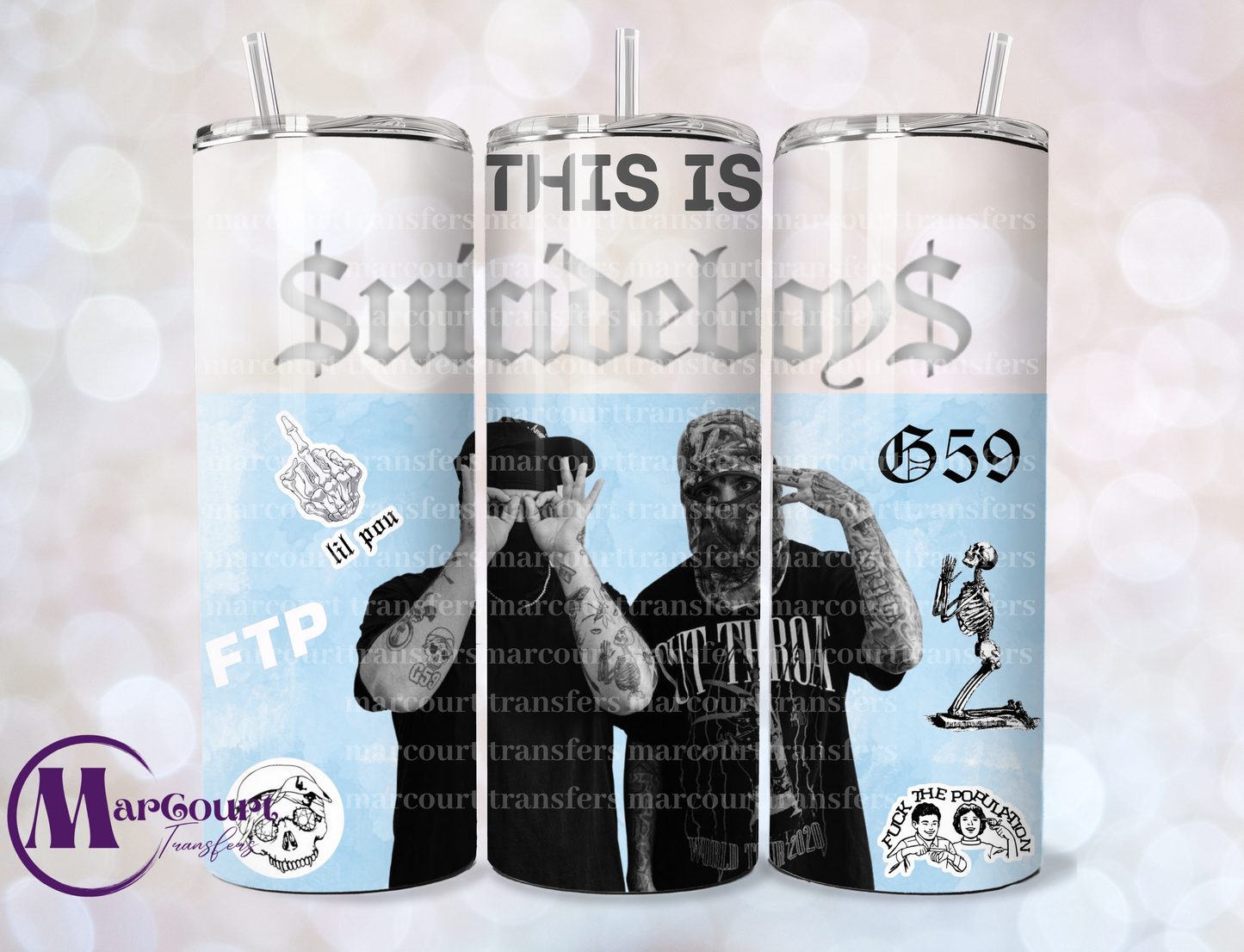 SUICIDE BOYS-SKINNY TUMBLER TRANSFER