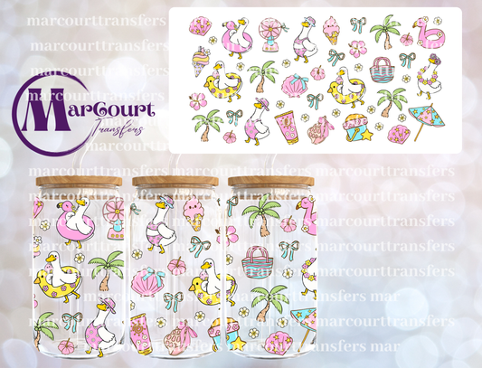 SUMMER GOOSE-16 0Z-UV DTF CUP WRAP