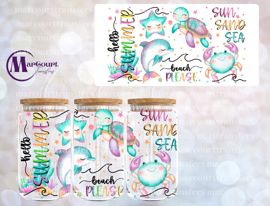 SUMMER PLEASE-16 0Z-UV DTF CUP WRAP