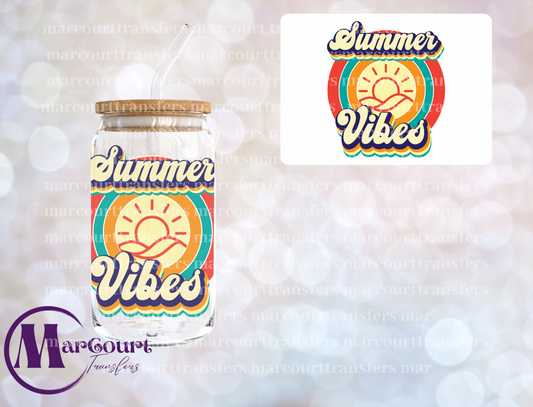 SUMMER VIBES-DECAL-UV DTF CUP WRAP