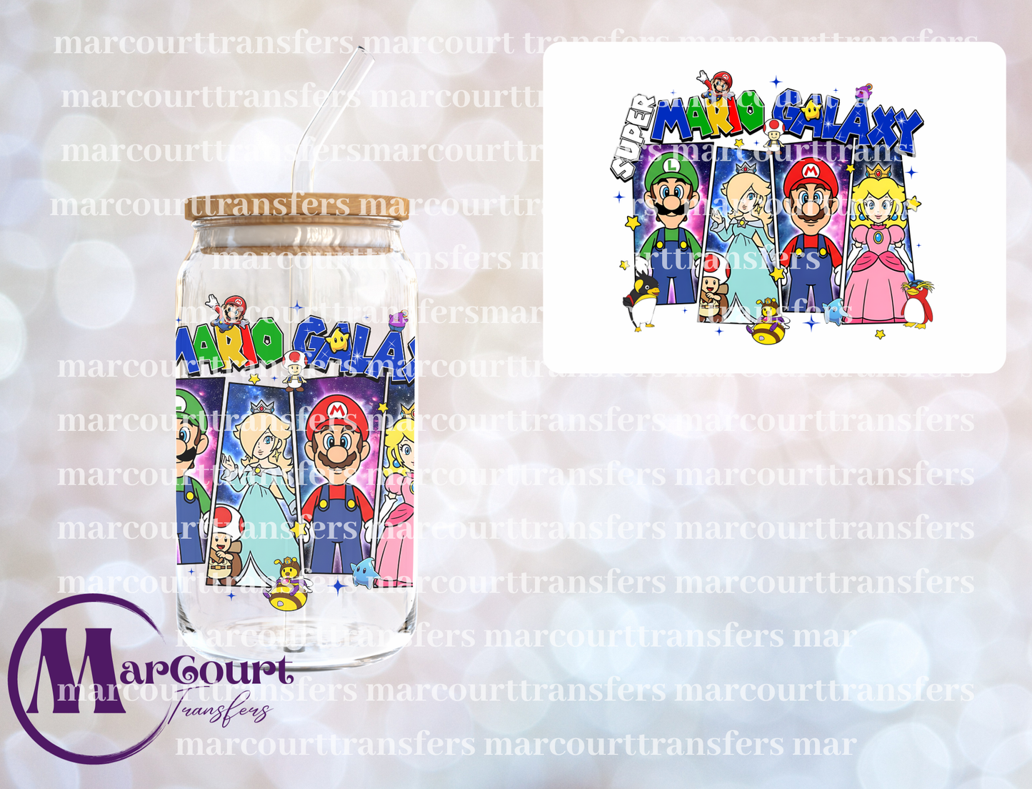 SUPER M GALAXY-DECAL-UV DTF CUP WRAP