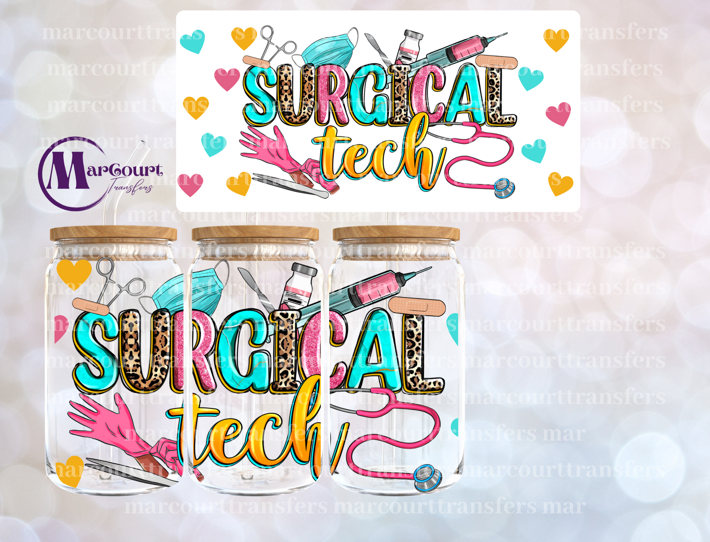 SURGICAL TECH-16 0Z-UV DTF CUP WRAP